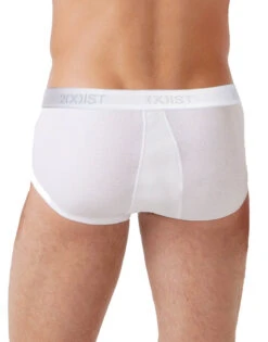 2xist Men's 3-Pack Essential Core Fly-Front Brief 020039 -Wacoall Underwear Shop 020039 WHITE B
