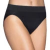 Vanity Fair Beyond Comfort Hi-Cut Brief 13212 -Wacoall Underwear Shop 13212 Midnight Black front crop SQ
