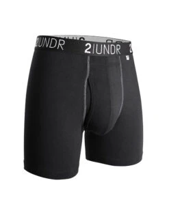 2UNDR Men's Swing Shift Boxer Brief 2U01BB -Wacoall Underwear Shop 2UNDR 2U01BB Black Grey 002 FLAT 6ee29ddb c8e2 4a79 9980 b4b466f56757