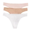 On Gossamer Cabana Cotton Hip G 3-Pack Thong 1412P3 -Wacoall Underwear Shop 59 1412P3 i151g BLUSH CHAMP WHITE 0841