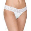 Hanky Panky Cotton With A Conscience Petite Low Rise Thong 891581XS -Wacoall Underwear Shop 891581XS white