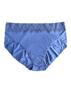 Hanky Panky Cotton With A Conscience Plus Size French Brief 892461X -Wacoall Underwear Shop 892461X WashedIndigo