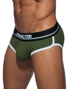 Addicted Curve Cotton Brief AD727 -Wacoall Underwear Shop Addicted AD727 Green 12 B 3