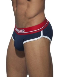 Addicted Curve Cotton Brief AD727 -Wacoall Underwear Shop Addicted AD727 Navy B 1