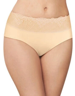 Bali Passion For Comfort Lace No Show Hipster Panty DFPC63 -Wacoall Underwear Shop Bali DFPC63 Soft Taupe Lace B copy