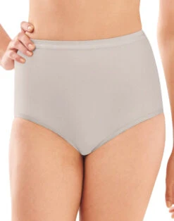Bali Full-Cut Fit Stretch Brief Panty DF2324 -Wacoall Underwear Shop Bali 2324 Grey Sky Heather B 1