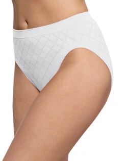 Bali Comfort Revolution Microfiber Hi Cut Brief DF303J -Wacoall Underwear Shop Bali 303J White Diamond B