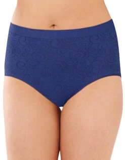 Bali Comfort Revolution Seamless Brief Panty DF803J -Wacoall Underwear Shop Bali 803J Blue Cobalt Swirl B