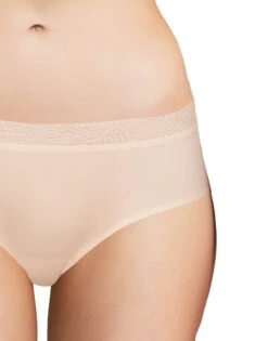 Chantelle Soft Stretch One Size Hipster With Lace 11G4 -Wacoall Underwear Shop C11G40 01N TU SOFTSTRETCH SHORTYLACE DS HD