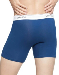 Calvin Klein Modern Cotton Stretch Boxer Brief 3-Pack NB2381 -Wacoall Underwear Shop CKM NB2381 LAKECRESTBLUE GREYHEATHER TAPESTRYTEAL B 2