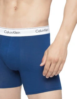 Calvin Klein Modern Cotton Stretch Boxer Brief 3-Pack NB2381 -Wacoall Underwear Shop CKM NB2381 LAKECRESTBLUE GREYHEATHER TAPESTRYTEAL B 3