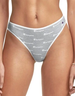 Champion Daywear Thong CH46AS 5 Champion Daywear Thong CH46AS -Wacoall Underwear Shop Champion CH46AS GreyWhiteLogoPrint