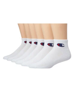 Champion Womens Ankle Socks C Logo, 6-Pack CH682