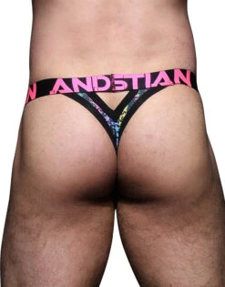 Andrew Christian Stars Mesh Y-Back Thong W/ Almost Naked 92289 -Wacoall Underwear Shop Dec 92289Thong05