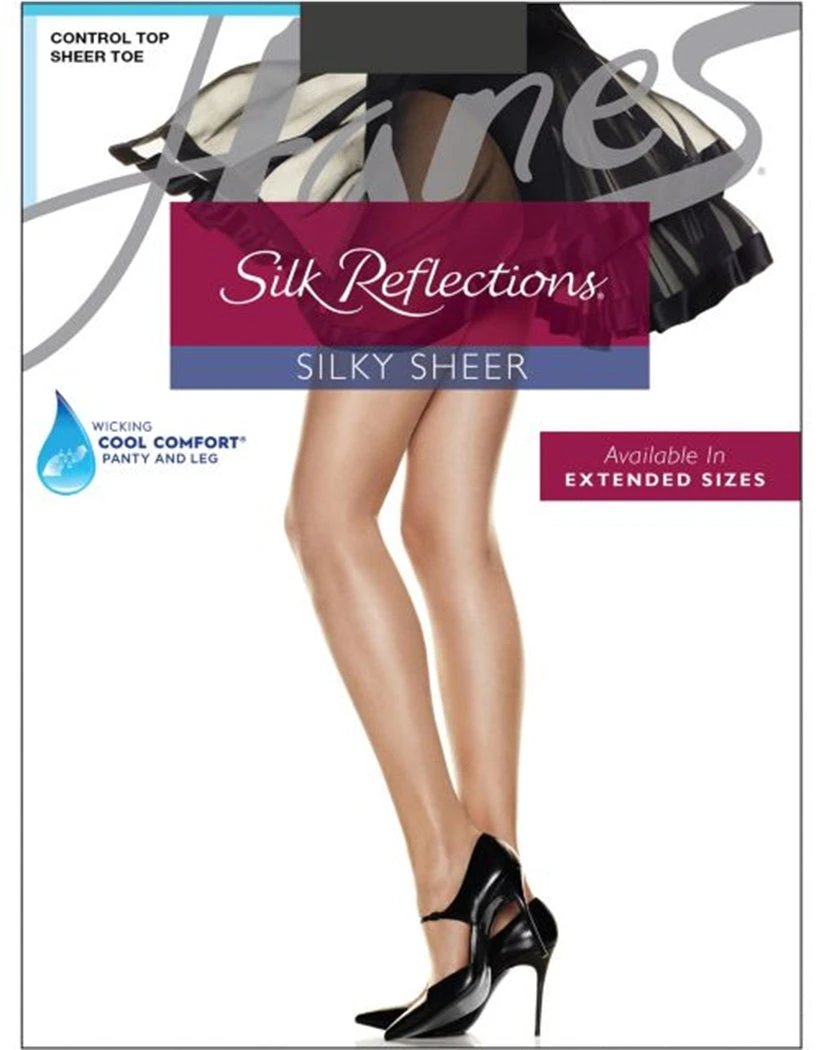 Hanes Women Silk Reflections Silky Sheer Control Top Sandalfoot Pantyhose 717 8 Hanes Women Silk Reflections Silky Sheer Control Top Sandalfoot Pantyhose 717 - Image 8