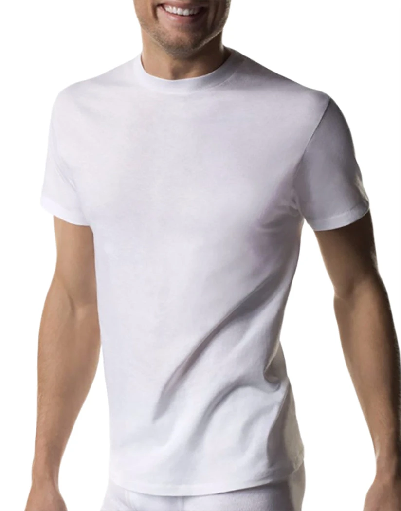 Hanes Men 3-Pack Crew Neck T-Shirts White 2135 1 Hanes Men 3-Pack Crew Neck T-Shirts White 2135