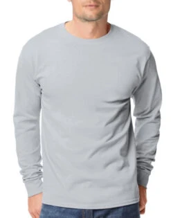 Hanes Men TAGLESS Long-Sleeve T-Shirt 5586