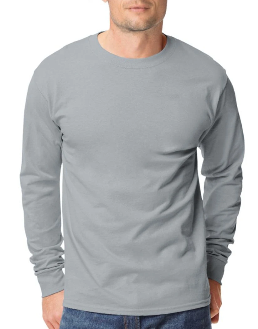 Hanes Men TAGLESS Long-Sleeve T-Shirt 5586 5 Hanes Men TAGLESS Long-Sleeve T-Shirt 5586 - Image 5
