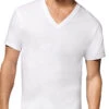 Hanes Men 6-Pack Tagless V-Neck T-Shirts 777VP6 -Wacoall Underwear Shop Hanes 777VP6 White T 2