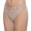 Hanky Panky Stretch Signature Original Rise Lace Thong 4811 -Wacoall Underwear Shop Hanky Panky 4811 Chai B