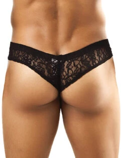 Joe Snyder Men's Solid Mini Cheek Bikini JS22 -Wacoall Underwear Shop JS22 BLACKLACEB