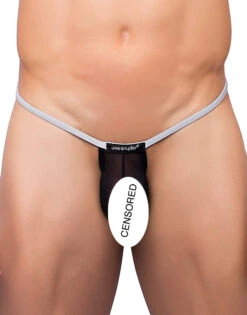Joe Snyder Sock It Thong JSSK03 -Wacoall Underwear Shop JSSK03 BLACKMESH 1
