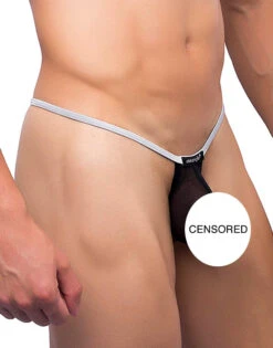 Joe Snyder Sock It Thong JSSK03 -Wacoall Underwear Shop JSSK03 BLACKMESH 2
