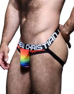 Andrew Christian Pride Mesh Brief Jock W/ Almost Naked 92344 5 Andrew Christian Pride Mesh Brief Jock W/ Almost Naked 92344 -Wacoall Underwear Shop Jan 92344Jock02