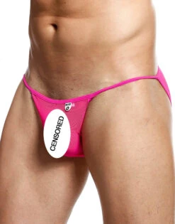 MOB String Tulle Bikini Hot Pink MBL03 -Wacoall Underwear Shop MBL03 HotPink 3