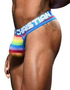 Andrew Christian Pride Mesh Thong W/ Almost Naked 92401 -Wacoall Underwear Shop Mar 92401Thong03