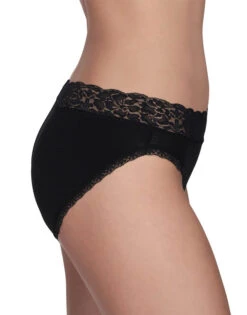 Vanity Fair Flattering Lace Bikini 18285 -Wacoall Underwear Shop MidnightBlackStripe18285 4567 VANITYFAIR PANTS asset model side 3x4 669cbca8 154e 4d12 965e 8db2031d3916