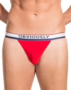 Obviously Men's PrimeMan Bikini Brief A05 -Wacoall Underwear Shop Obviously A05 Red 1D B 1
