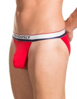 Obviously Men's PrimeMan Bikini Brief A05 -Wacoall Underwear Shop Obviously A05 Red 1D B 2