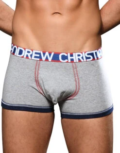 Andrew Christian Almost Naked Cotton Boxer 92183 -Wacoall Underwear Shop Oct 92183Boxer Grey01 001