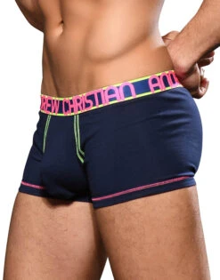Andrew Christian Almost Naked Cotton Boxer 92183 -Wacoall Underwear Shop Oct 92183Boxer Navy03