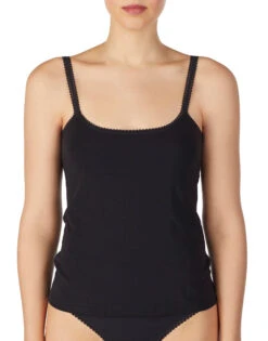 On Gossamer Pima Cotton Reversible Camisole 1427 -Wacoall Underwear Shop On Gossamer 1427 Black F 1