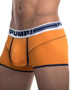 PUMP Varsity Free-Fit Low Rise Cotton Mesh Trunk Orange/White/Navy 11075 -Wacoall Underwear Shop PUMP 11075 Orange B 3