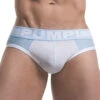 PUMP! Men's Frost Cotton Mesh Brief Blue/White 12025 6 PUMP! Men's Frost Cotton Mesh Brief Blue/White 12025 -Wacoall Underwear Shop PUMP 12025 Blue B 1 1