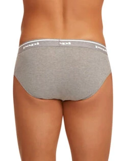 Papi 3-Pack Pure Cotton Low Rise Briefs 554101 -Wacoall Underwear Shop Papi 554101 BlackCharcoalHeather 962 B 4