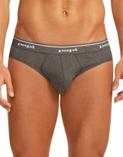 Papi 3-Pack Pure Cotton Low Rise Briefs 554101 -Wacoall Underwear Shop Papi 554101 BlackCharcoalHeather 962 B 6