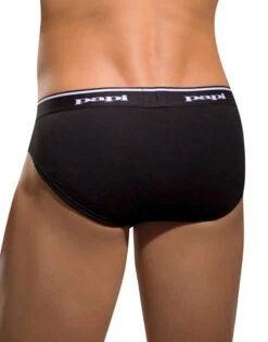 Papi 3-Pack Pure Cotton Low Rise Briefs 554101 -Wacoall Underwear Shop Papi 554101 Black B 2