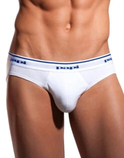Papi 3-Pack Pure Cotton Low Rise Briefs 554101 -Wacoall Underwear Shop Papi 554101 White 100 B 4