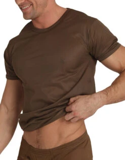 Players Tricot Nylon Crew T-Shirt NTS1 17 Players Tricot Nylon Crew T-Shirt NTS1 -Wacoall Underwear Shop Players NTS1 Brown T 1