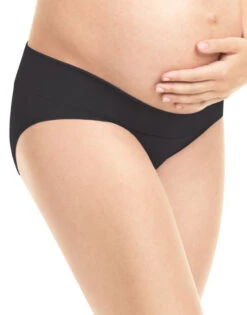 Playtex Maternity Fold Down Modern Brief 3-Pack PMMDBF 11 Playtex Maternity Fold Down Modern Brief 3-Pack PMMDBF -Wacoall Underwear Shop Playtex PMMDBF Crystal Grey Heather Print Cafe Au Lait Black B 2