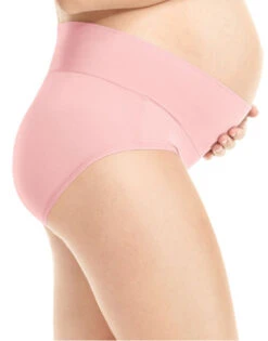 Playtex Maternity Fold Down Modern Brief 3-Pack PMMDBF 9 Playtex Maternity Fold Down Modern Brief 3-Pack PMMDBF -Wacoall Underwear Shop Playtex PMMDBF In the Navy White Dot Print White Gentle Peach B 2