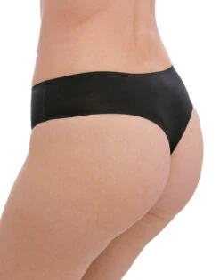 Fantasie Smoothease Invisible Stretch Thong FL2327 -Wacoall Underwear Shop SMOOTHEASE BLACK INVISIBLE STRETCH THONG FL2327 S TRADE 3000 SS22