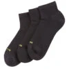 HUE 3 Pack Air Cushion Quarter Top Sock 14 HUE 3 Pack Air Cushion Quarter Top Sock -Wacoall Underwear Shop U12800 HUE air cushion quarter top 3 pack black pack