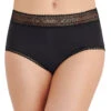 Vanity Fair Flattering Lace Brief Panty 13281 -Wacoall Underwear Shop Vanity Fair 13281 Black B 1