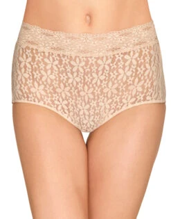 Wacoal Halo Lace Brief 870405 -Wacoall Underwear Shop Wacoal 870405 Nude B 1