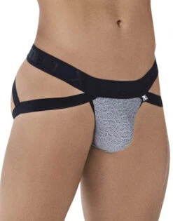Xtremen Microfiber Jacquard Jockstrap 91085 -Wacoall Underwear Shop Xtremen 91085 Gray 3